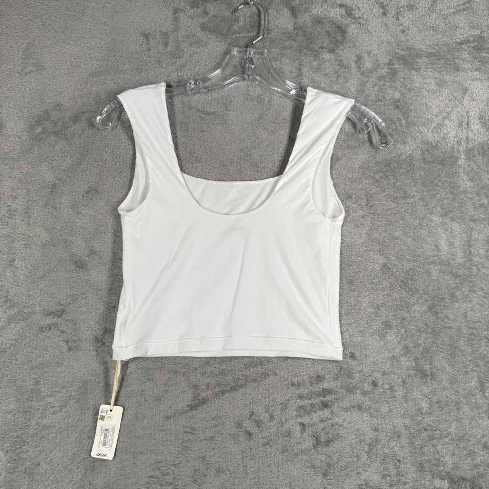 Aerie Smoothez Bandeau Bralette Lightweight Unpadded Neutral White Size Medium - Picture 3 of 11